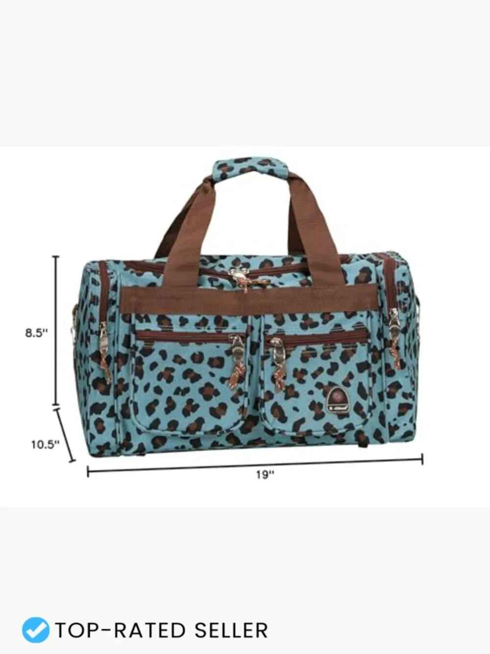 Durable Polyester Duffel Bag Lightweight Travel Gym Carry On 19-Inch